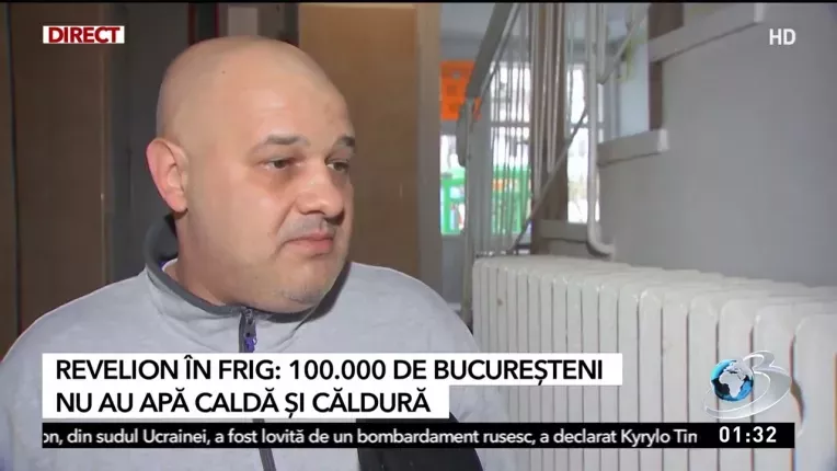 Revelion in frig: 100.000 de bucuresteni nu au apa calda si caldura