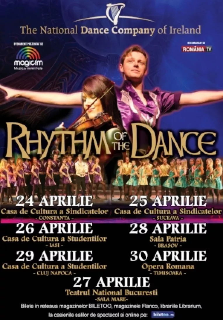 Rhytm of the Dance va fi reprezentat in sapte orase din Romania