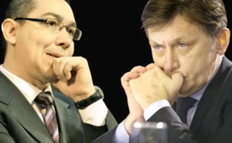 Romania parjolita de Basescu: Crin Antonescu si Victor Ponta se harjonesc