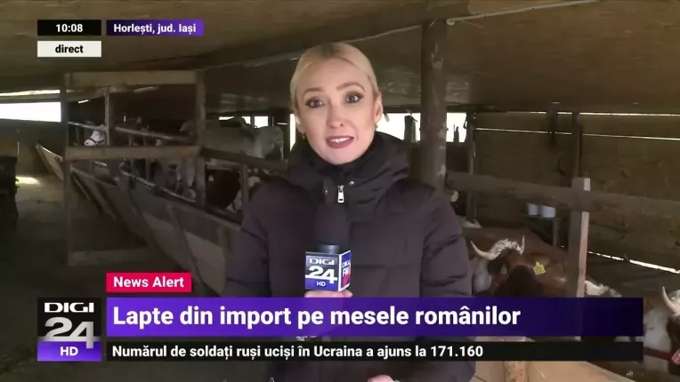 Romanii beau lapte provenit din toata Europa. Importurile au crescut cu 1846% in ultimii 30 de ani