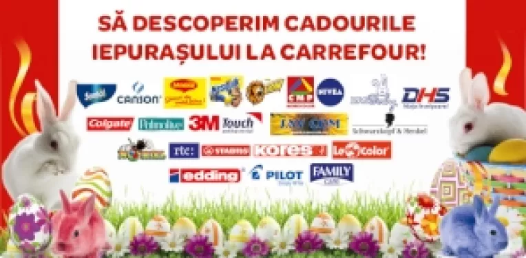 "Sa descoperim cadourile iepurasului de la Carrefour!"