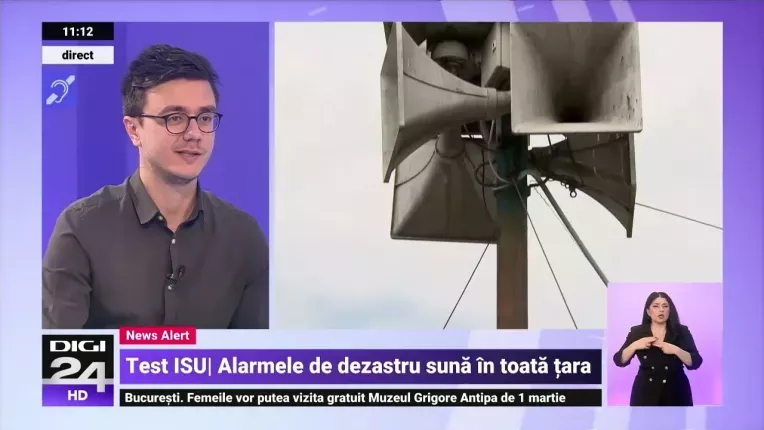 Sirenele au sunat in toata tara in aceasta dimineata. IGSU a verificat echipamentele de avertizare