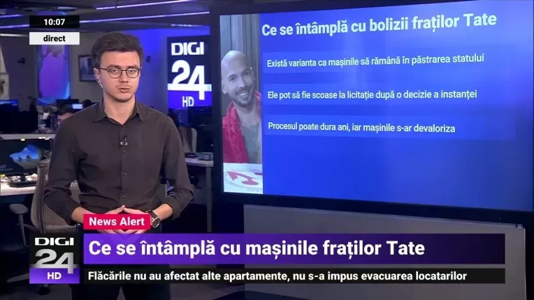 Statul ar putea folosi bolizii fratilor Tate. Cum pot ajunge masinile de lux la Politia Rutiera