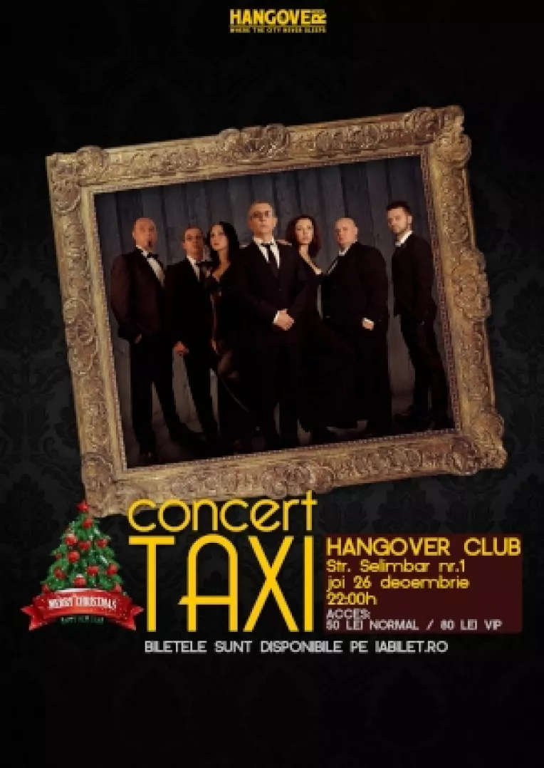 

Trupa Taxi este invitata la"Thursday Night Live", o petrecere marca HangOver
 