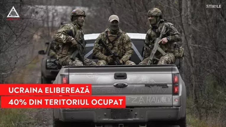 Ucraina a eliberat 40% din teritoriul ocupat de Rusia