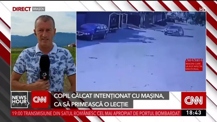 Un copil de 7 ani a fost calcat cu masina, in Brasov. Soferul ar fi vrut sa-i aplice o lectie