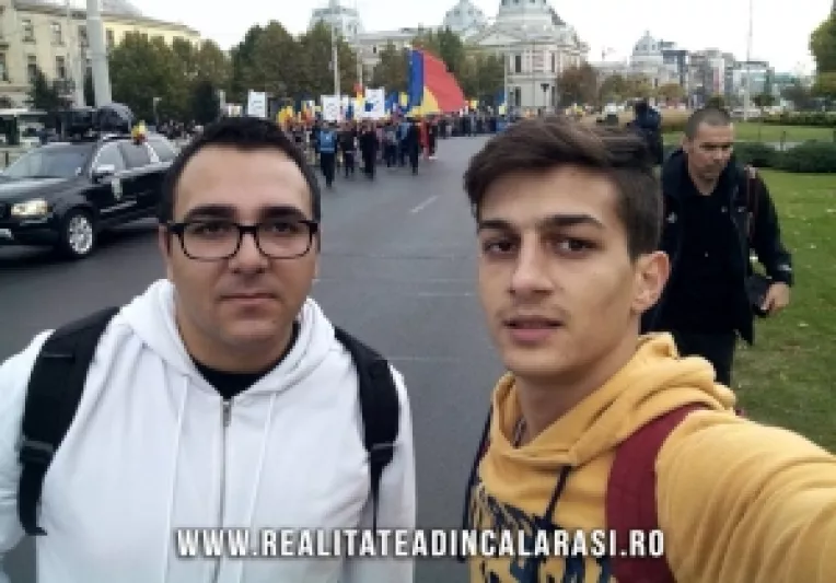 Un grup de 39 de calaraseni au participat la mitingul unionistilor de la Bucuresti