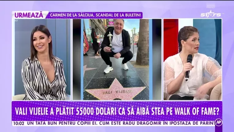 Vali Vijelie a platit 55000 de dolari ca sa aiba stea pe Aleea Celebritatilor de la Hollywood
