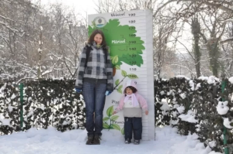 Zi de iarna in Gradina Cismigiu : Pispirel si Maricel 