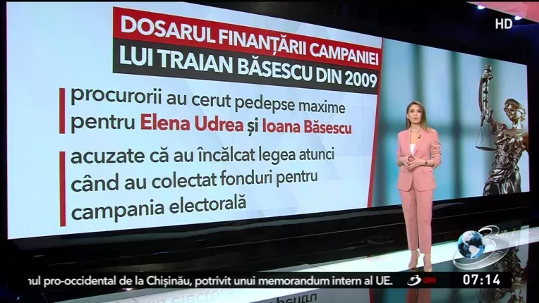 Zi decisiva pentru Ioana Basescu si Elena Udrea in dosarul finantarii campaniei electorale din 2009