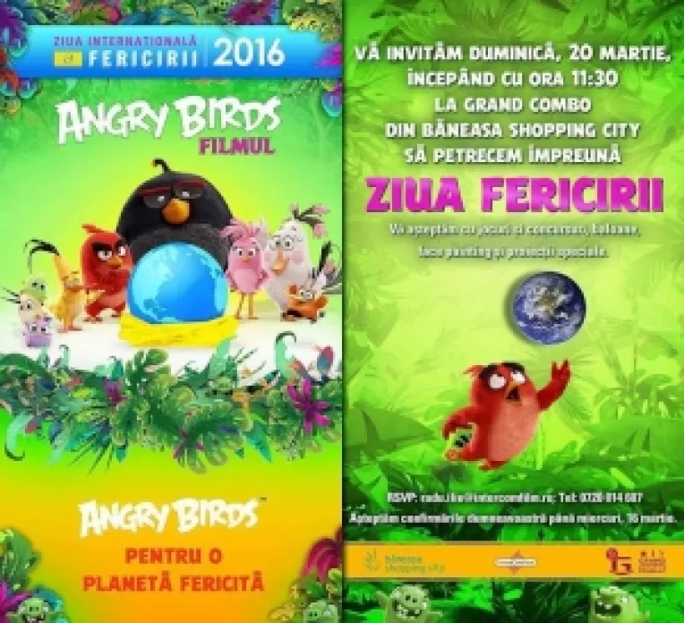 Ziua Internationala a fericirii, sarbatorita de IntercomFilm la Grand Combo din Baneasa Shopping City
